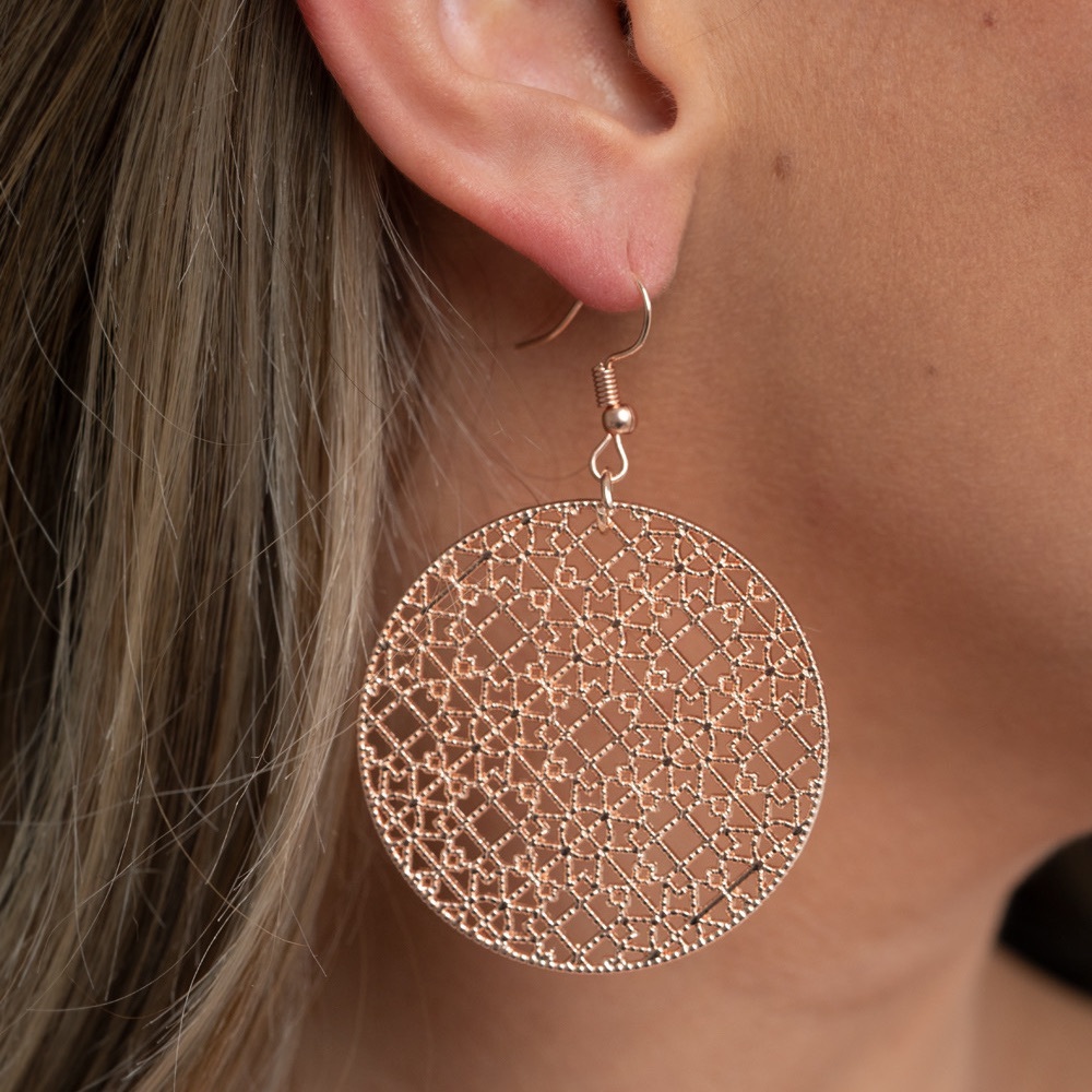 Rose gold Fishhook Earrings